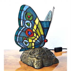 Tiffany sommerfugl lampe DK163  h:22cm